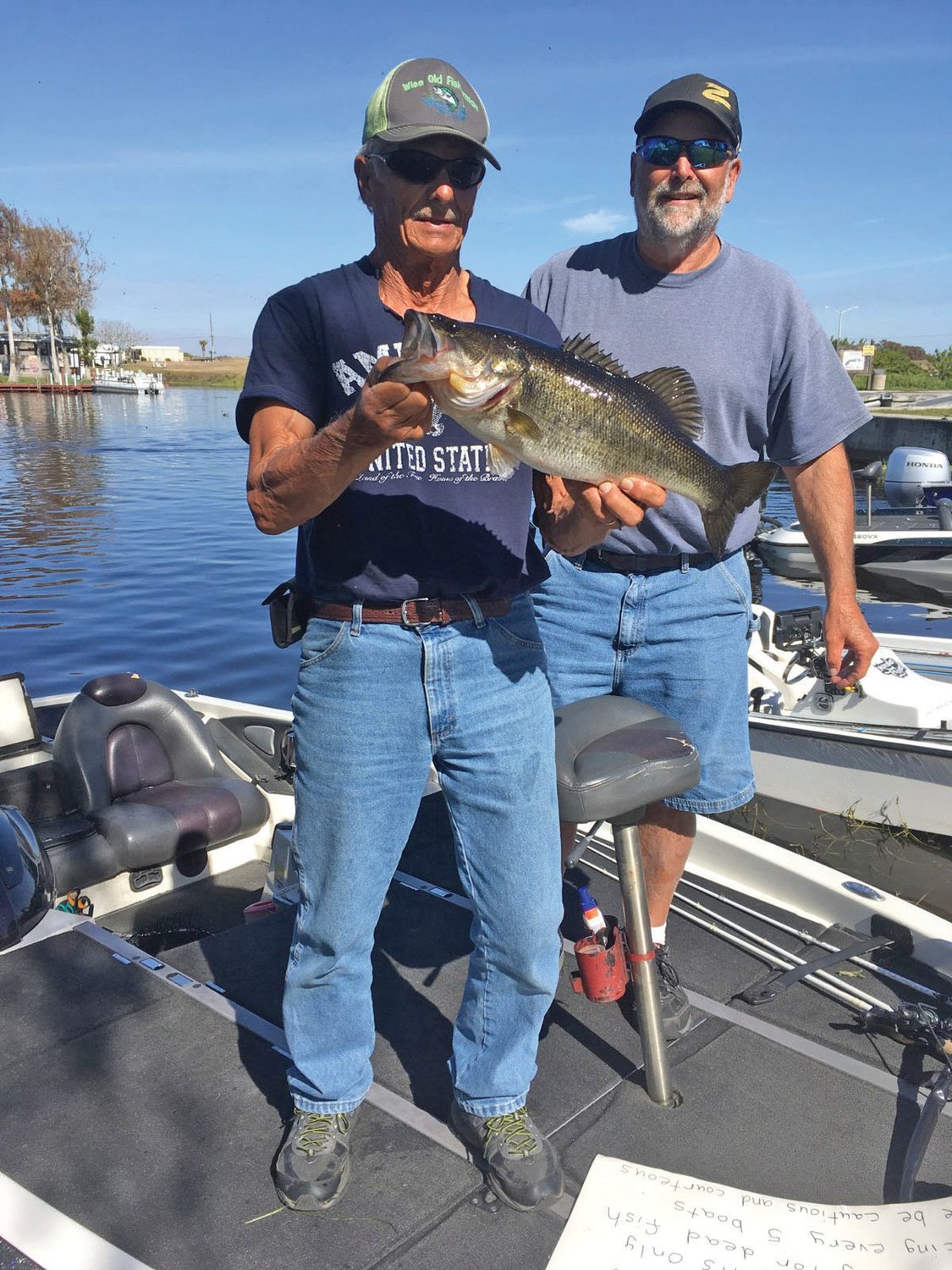 Larry Wise caught the second big bass on Jan. 21.